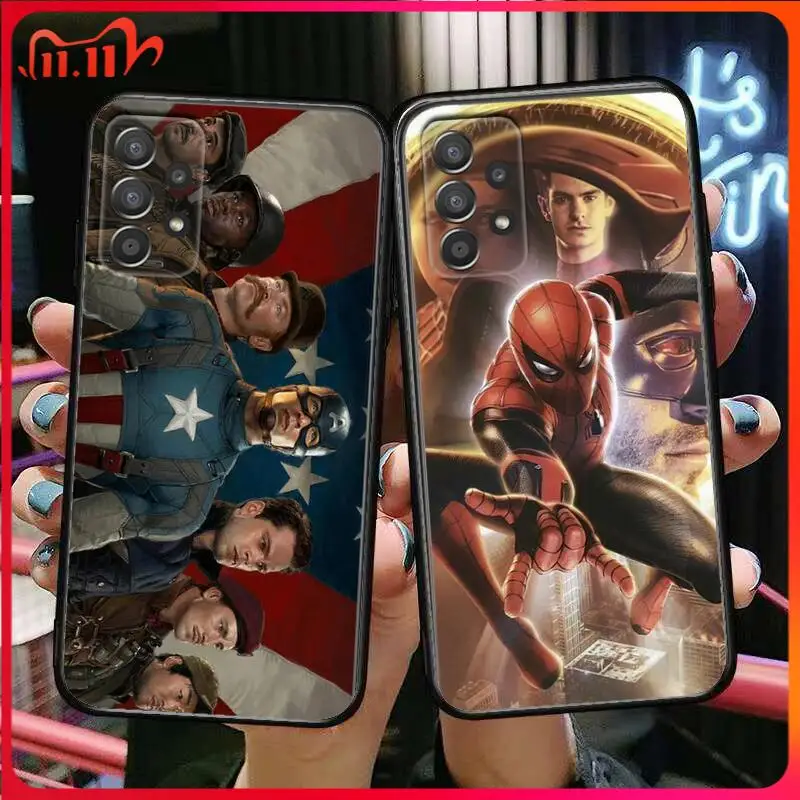 

Avengers Marvel Phone Case Hull For Samsung Galaxy A70 A50 A51 A71 A52 A40 A30 A31 A90 A20E 5G a20s Black Shell Art Cell Cove