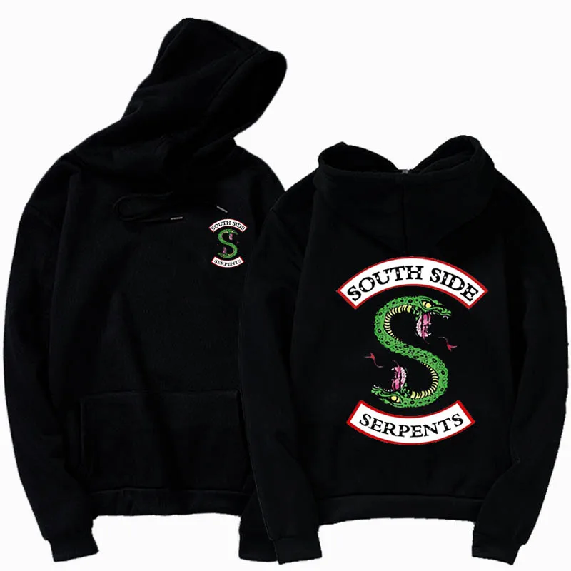 Милый ривердейл Толстовка подходящая футболка hoodiesstitching Круглый воротник