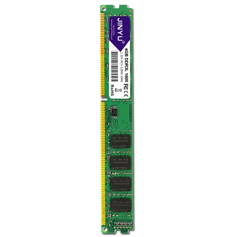 JINYU Ddr3 низкого напряжения 4G 1,35 V 240Pin Ram память для рабочего стола