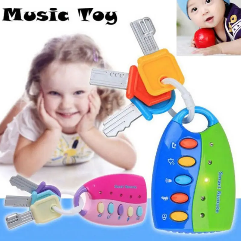 2019 Brand Baby Toy Musical Car Key Toy Smart Remote Car Voices Pretend Play Education Good Gift For Kid Baby Boy Girls