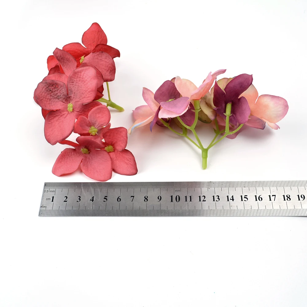 5 шт./Партия искусственный цветок Гортензия для свадебной вечеринки Праздничное