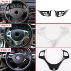 Наклейка на руль автомобиля, из углеродного волокна, для BMW 1 серии E87 3 серии E90 E92