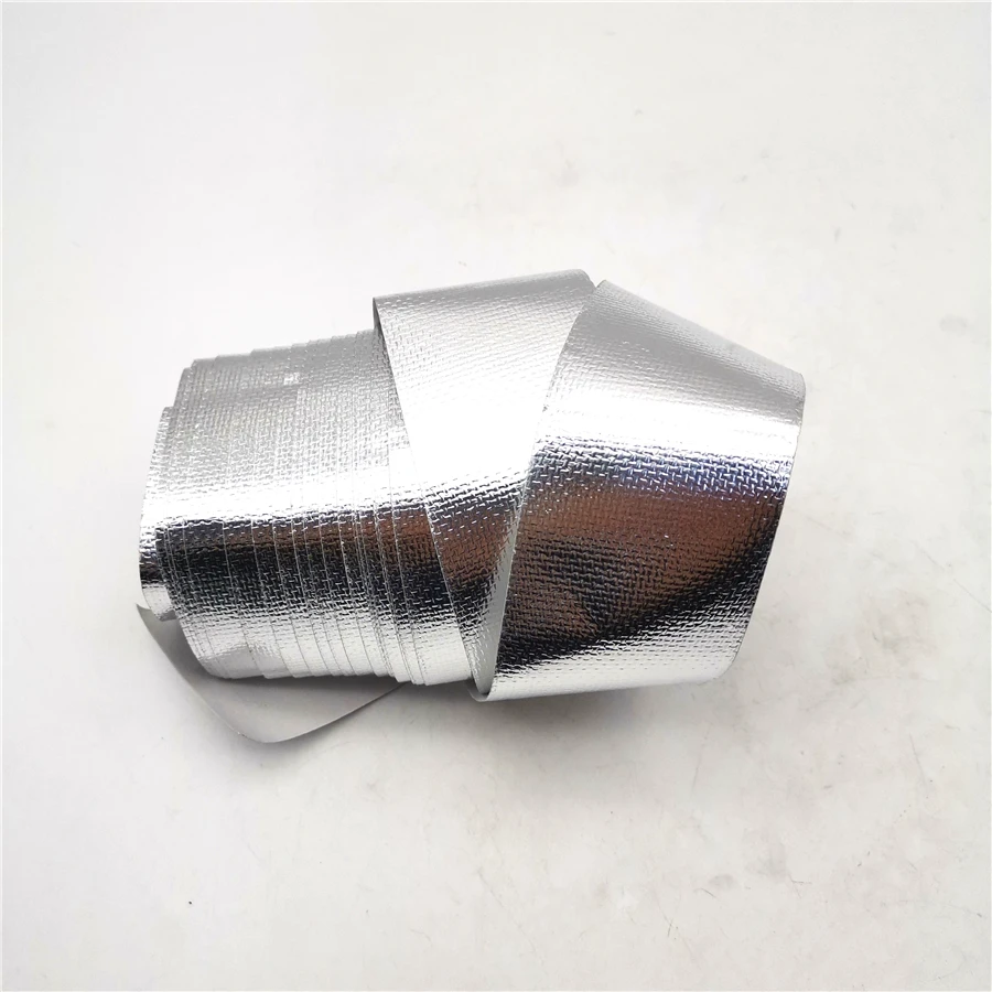 

1 Piece 2"x 15 ft Foil Roll Adhesive Reflective High Temperature Heat Wrap Tape