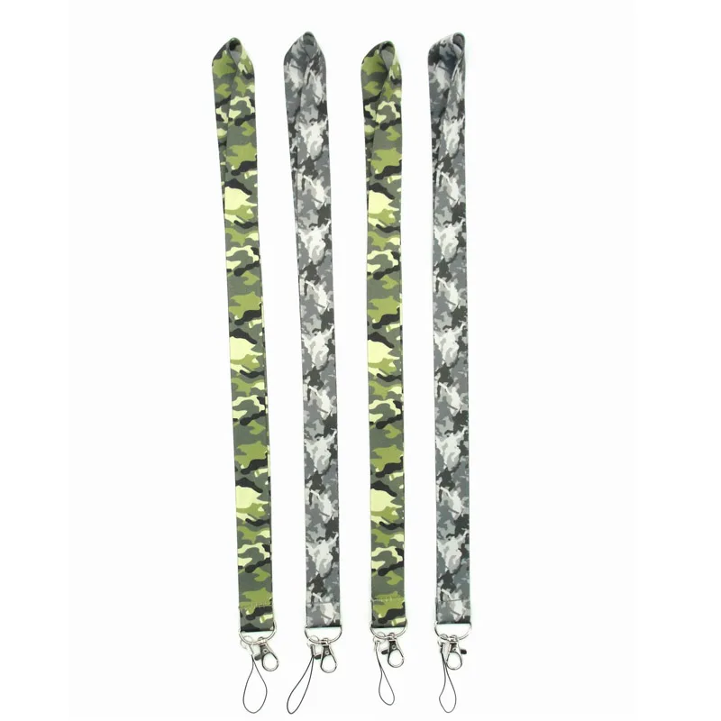 Камуфляжный брелок для ключей армейский зеленый мобильный шейный ремень