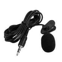 3 5mm mini studio speech mic microphone w clip for pc desktop notebook