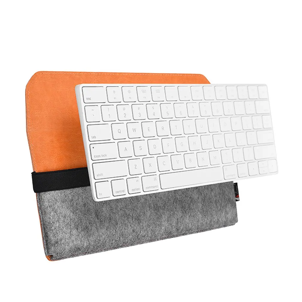 

Protective Storage Case Shell Bag for Magic Trackpad Felt Pouch Soft Sleeve for Magic Keyboard Dust Covers Piece 1995 Gray