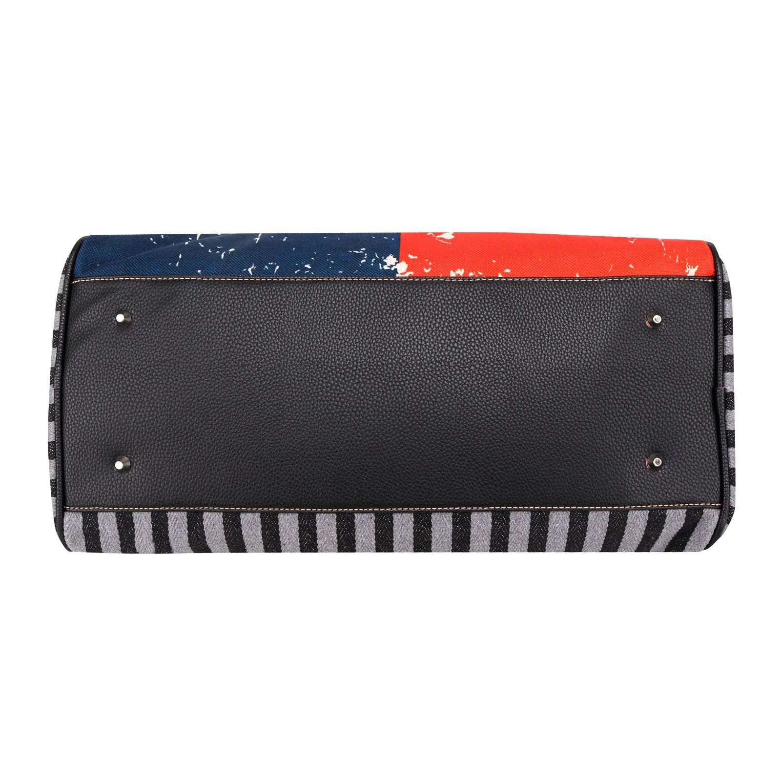 

Fashion High Capacity Texas Flag Color Print Canvas Weekender Bag MW934-5110