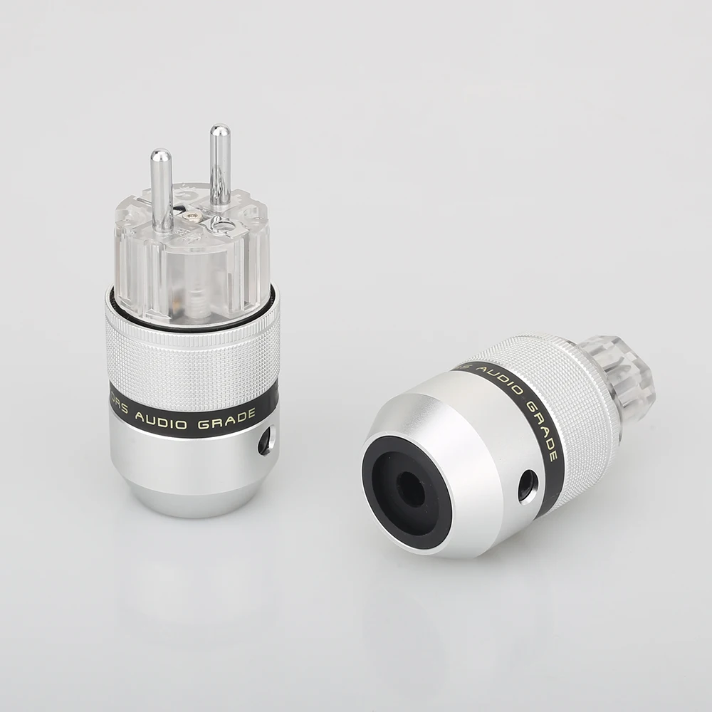 Audiocrast алюминиевый родиевый штекер питания Schuko + IEC|iec female plug|female plugpower plug |