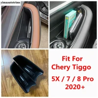 for chery tiggo 5x 7 8 pro 2020 2021 front inner door armrest storage box decor cover kit trim car accessories interior 2pcs