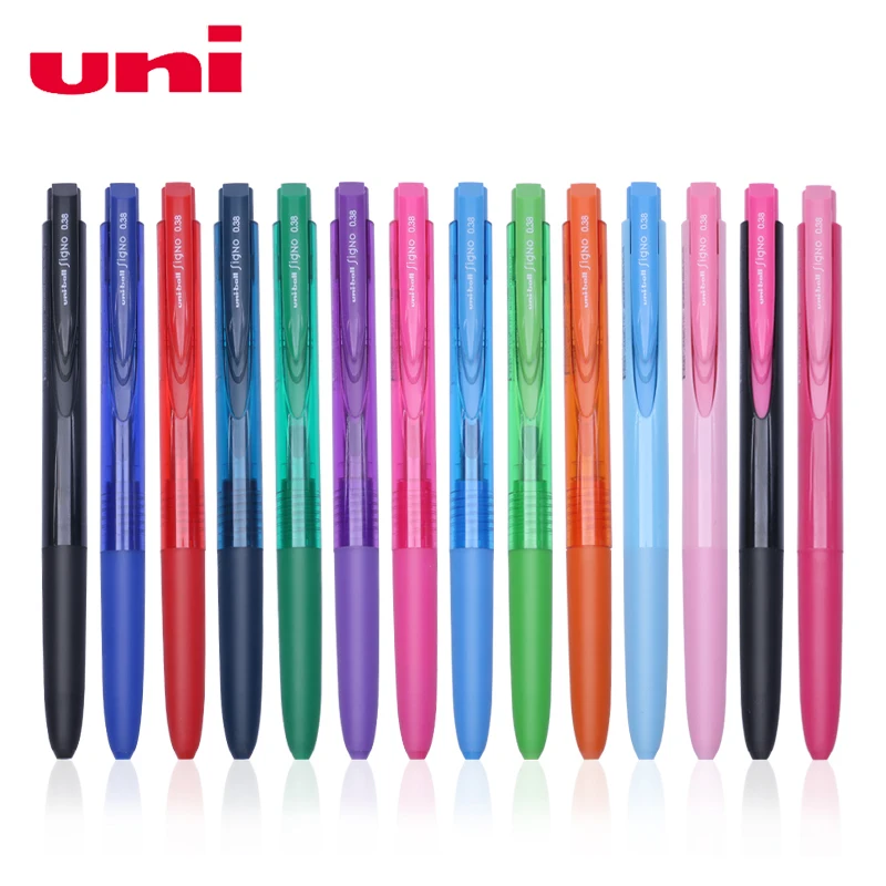 Гелевая ручка UNI Signo RT1 версия K6 0 38/0 5 мм цветная для письма воды школьные