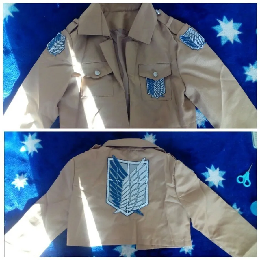 Атака на Титанов Косплей куртка Rival Ackerman Mikasa Dot Pixis Eren Yeager Топ Аниме Shingeki no Kyojin костюм для взрослых на Хэллоуин