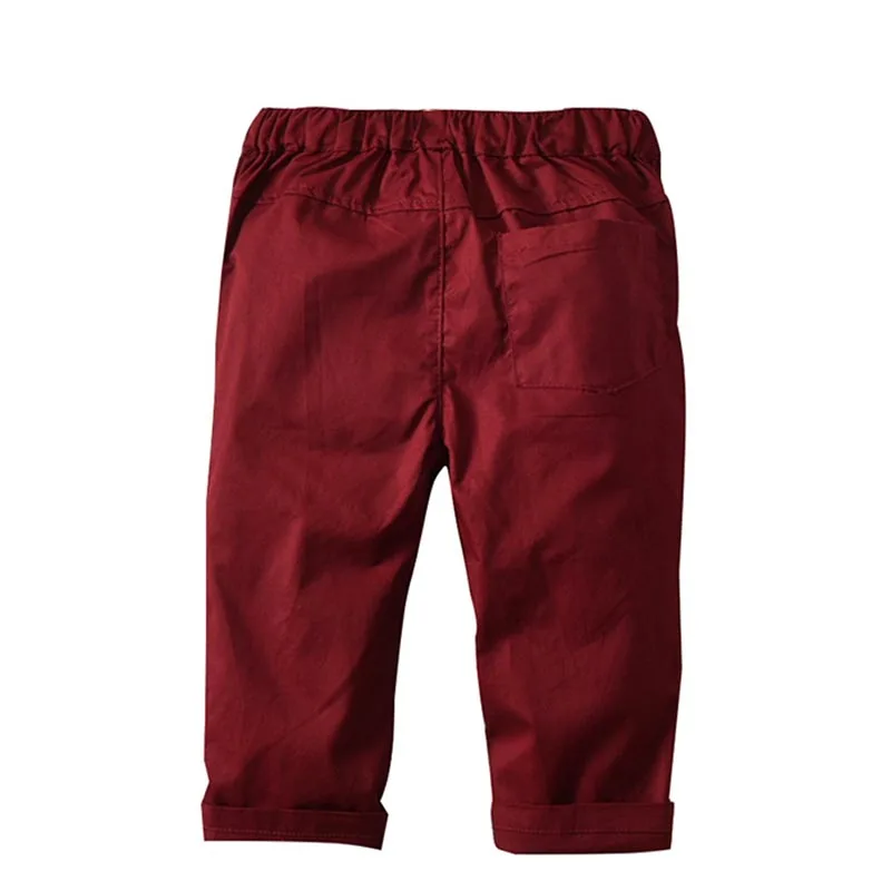 

Boy Clothing Set Dress Suit Gentleman Triped Shirt With Bow Tie + Overalls Suit Party wedding Handsome Kid Clothing