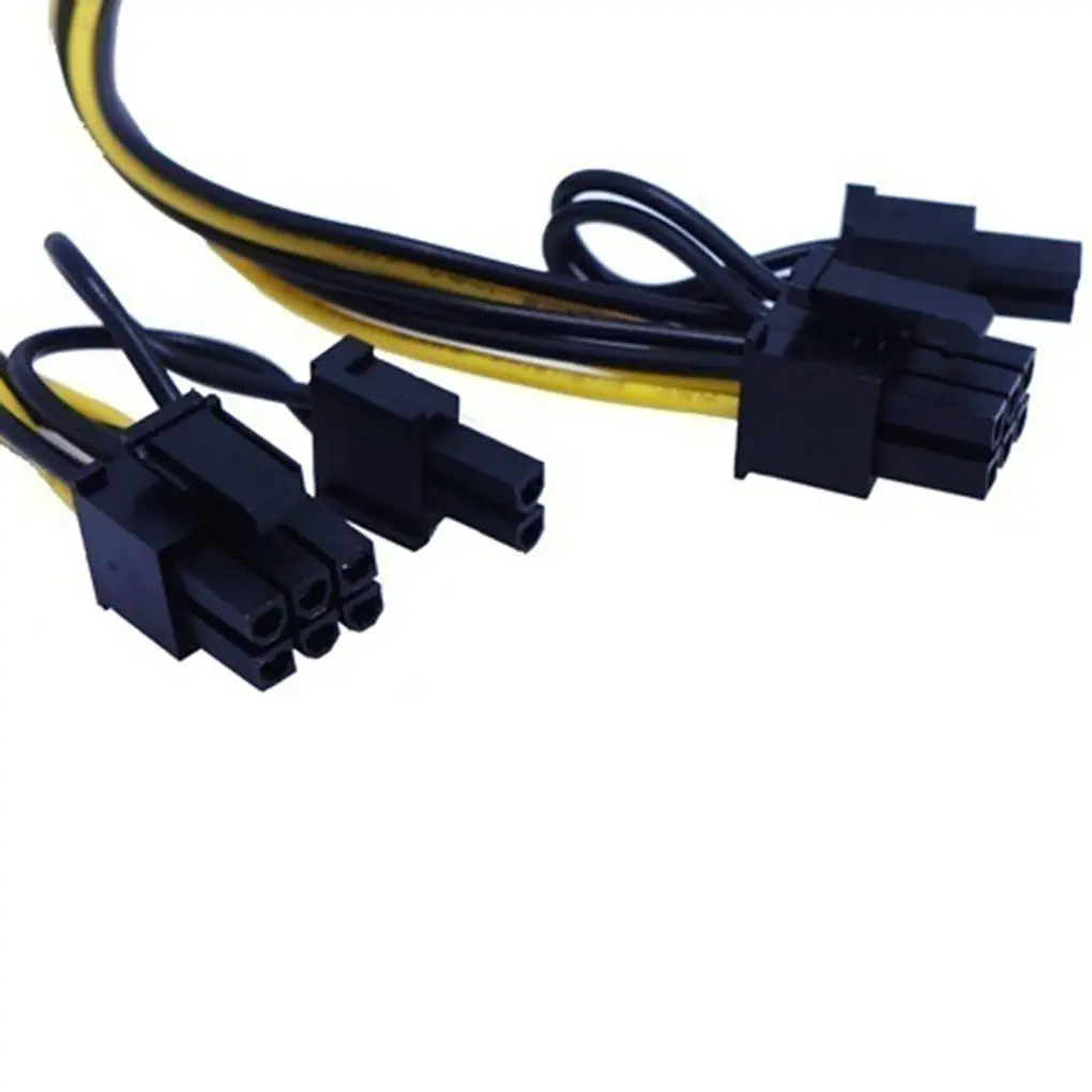 Кабель адаптера питания PCI Express PCIE 6 Pin на Dual 8 (6 + 2) VGA Графическая Видеокарта