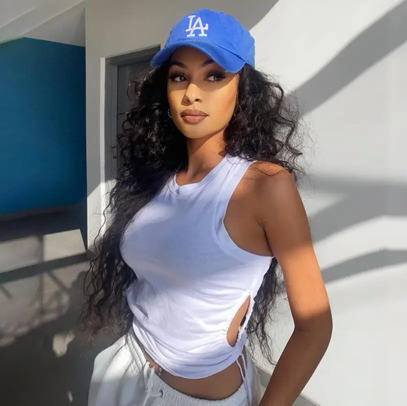 

2021 Summer New Women's Clothing Stitching Round Neck Casual Vest Slim Sexy Hollow Solid Color Ladies Small Vest 20569P