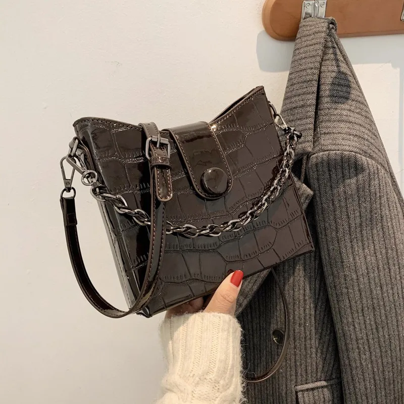 

Женские Сумки из искусственной кожи, женская сумка-тоут с крокодиловым узором, женские кожаные сумки на плечо, брендовая дизайнерская женск...