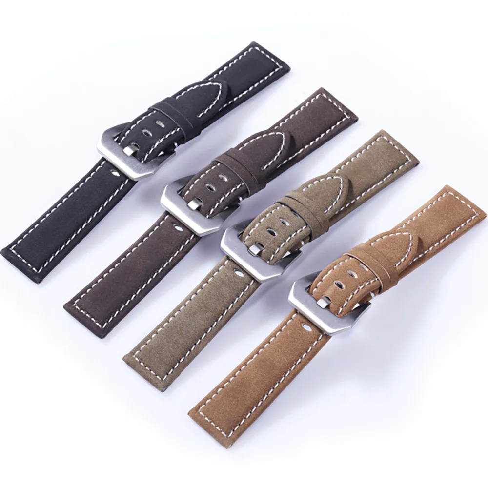 

20mm 22mm Genuine Leather Watch Strap Band for Samsung Gear S3 S2 Galaxy Watch 42/46mm Active 2 Strap for Amazfit Bip Bracelet