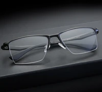 men simple business anti blu ray anti fatigue ultralight alloy half rim frame reading glasses 0 1 1 5 2 2 5 3 3 5