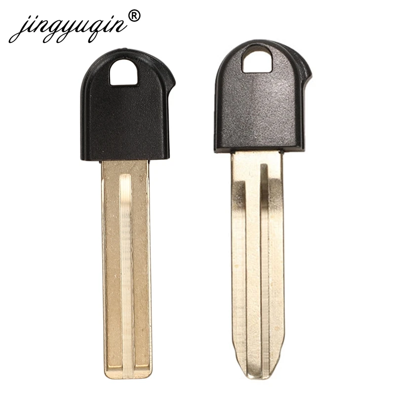 

jingyuqin 10pcs/lot Car Replacement Remote Emergency Key Insert Fob Uncut Blade For Toyota Prius 2004 - 2009