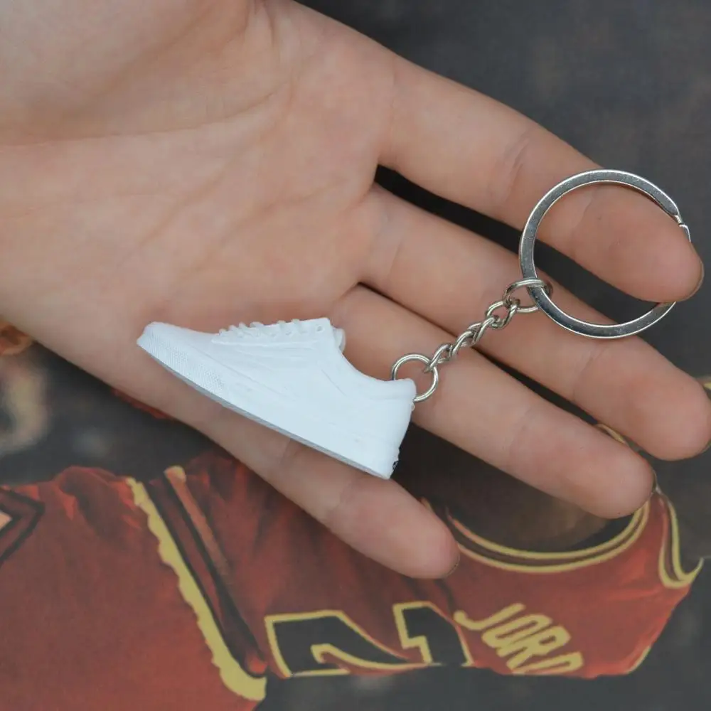 one shoe keychain Дропшиппинг aj1 offwhite Chicago Unc брелок в виде кроссовка Air Jordan 1 3D мини-кроссовки, закрытая спортивная обувь брелок в виде кроссовка s - Цвет: one shoe keychain