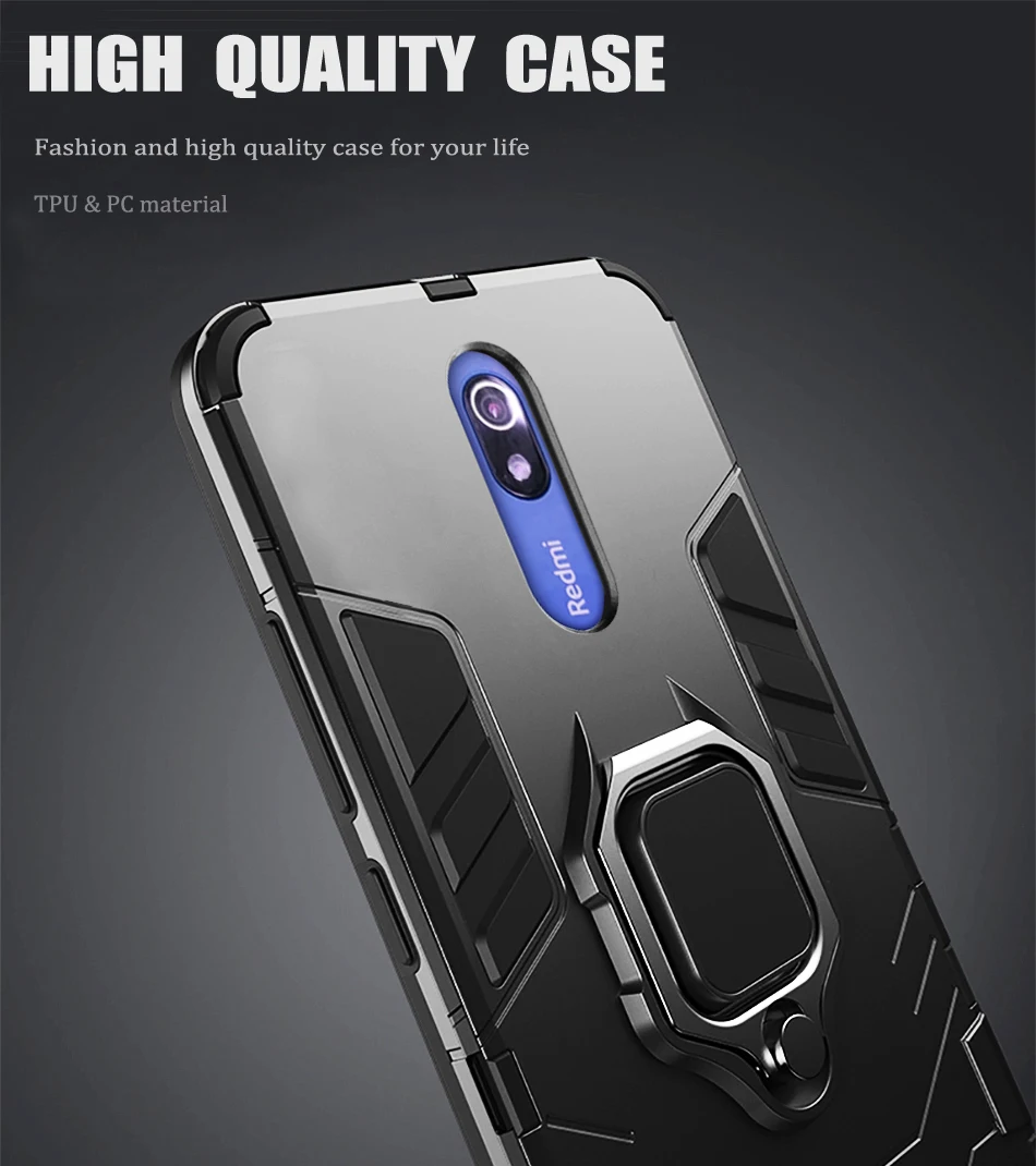 Shockproof Armor Rubber Silicon Case For Xiaomi Redmi 8A case Redmi 8A Bumper TPU Back Cover for Redmi 8 case for xiaomi redmi 8