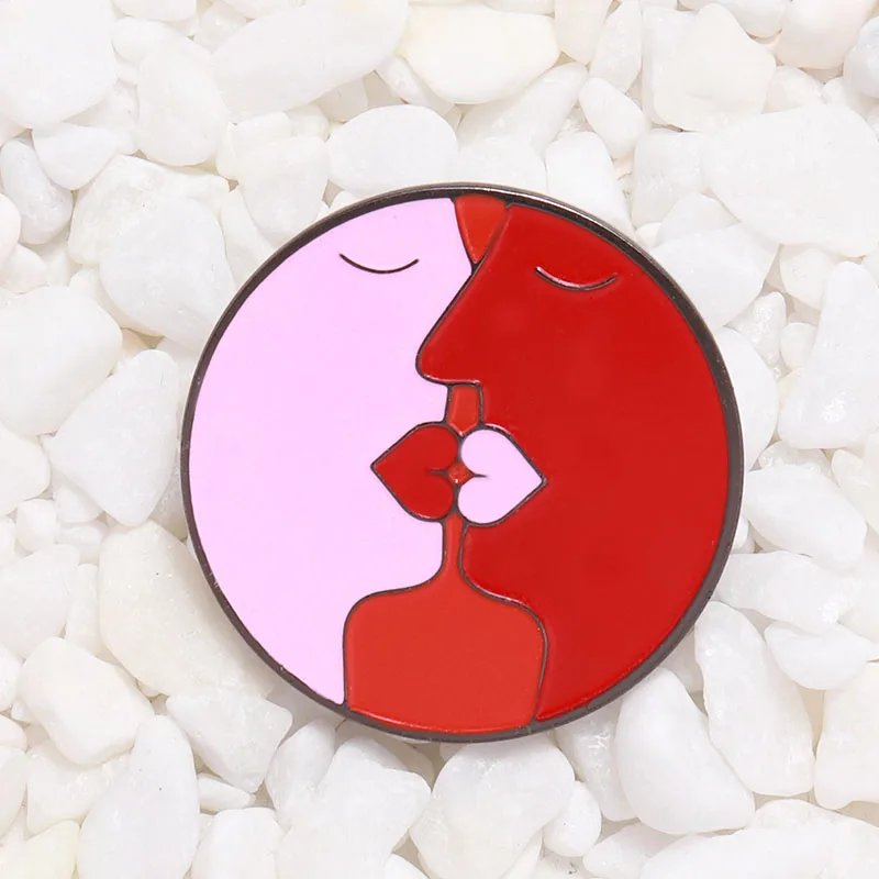 Значок для пар значок брошь на сумку одежду булавка лацкан ювелирное изделие