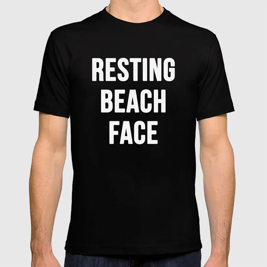 Футболка для отдыха на пляже Пляжная футболка пожалуйста Humor Basic загадка пляжная