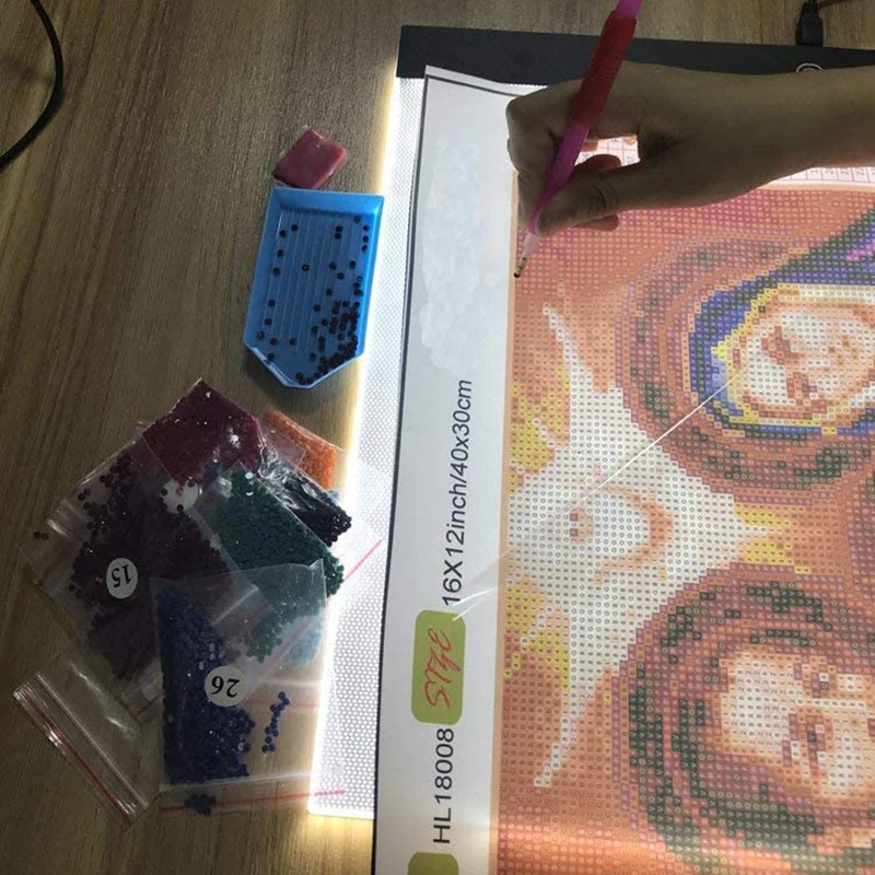 A3(40x33.5c)Drawing Tablet LED Light Box Tracing Copy Board Graphic Digital Tablets Art Painting Writing Pad Sketching Animation - купить по