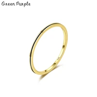 real 925 sterling silver black enamel minimalist finger rings for women fashion wedding jewelry gift bague femme anillos mujer