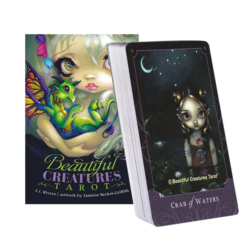 

Black Moon Astrology Card Oracle Tarot Cards Full English PDF Guidebook Family Holiday Party Board Game Tarot Playing Cards Set
