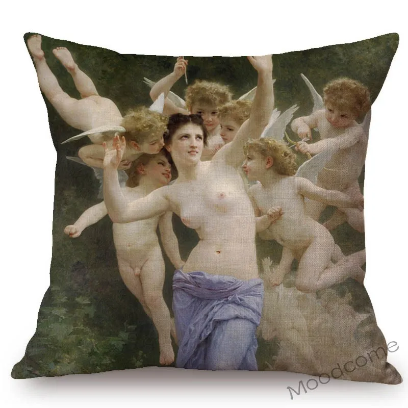 Чехол для подушки французский учебный арт Venus Athena греческие мифы библейская