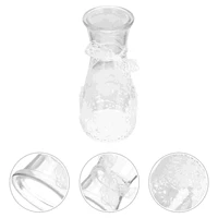 1pc creative glass vase flower containers useful hydroponics vase transparent