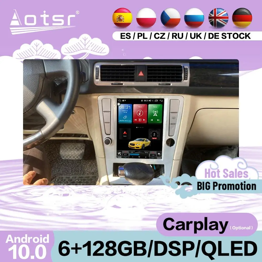 

Мультимедийный стереопроигрыватель на Android 11 с экраном 128 ГГц Тесла для Volkswagen Passat B7 2009 2010 2011 GPS Navi автомобильное радио, головное устройство