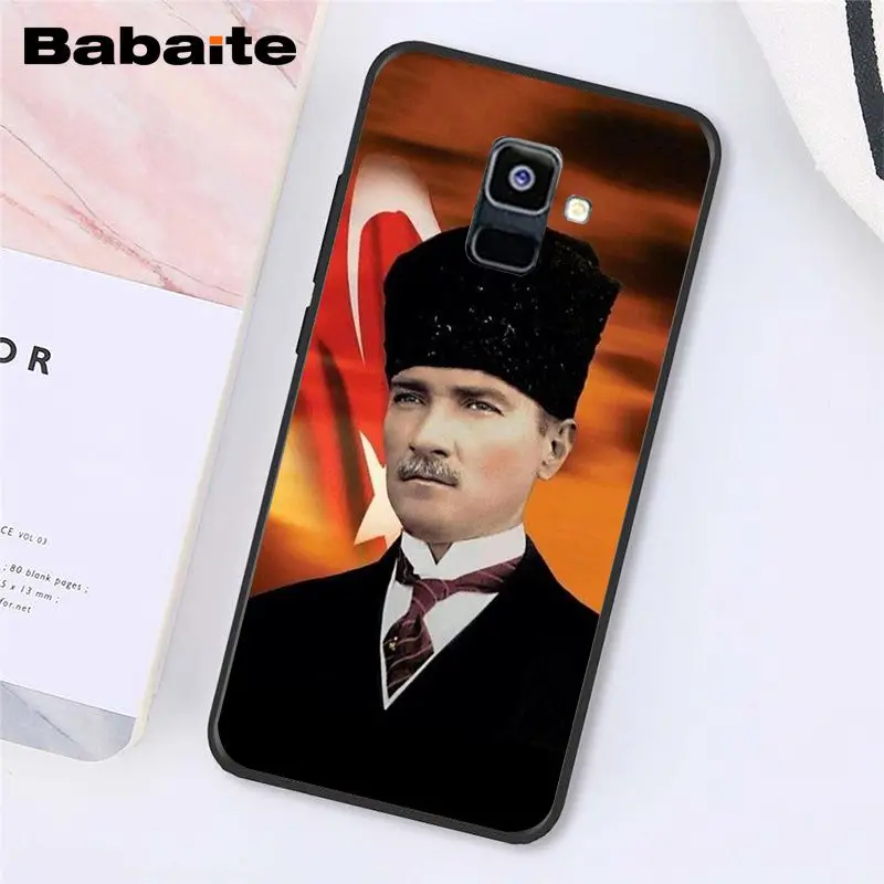 Babaite Turkey Mustafa Kemal Ataturk Phone Case For Samsung Galaxy A7 A50 A70 A8 A3 A6 A6Plus A8Plus A9