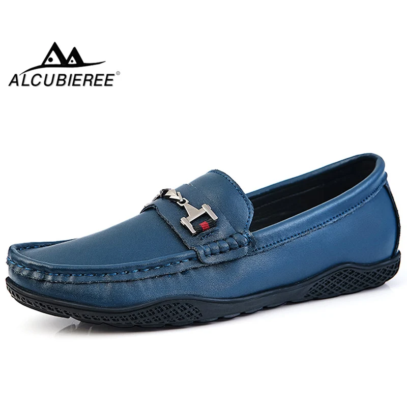 

ALCUBIEREE Brand Men Shoes Casual Slip-on Loafers Fashion Moccasins Anti Skid Flexible Driving Shoe Men Comfort Walking Footwear