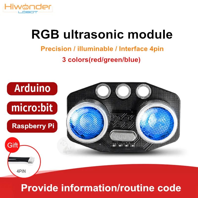 Lobot RGB ультразвуковой датчик измерение расстояния модуль обхода препятствий 3