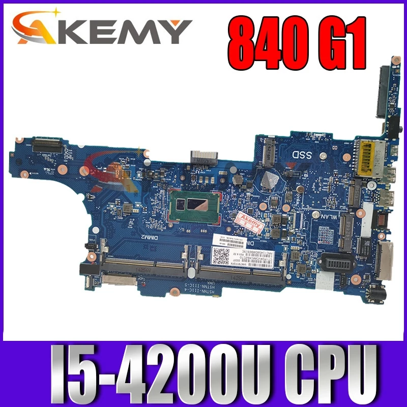 

Для HP ELITEBOOK 840 G1 840-G1 Материнская плата ноутбука I5-4200U Процессор 6050A2560201-MB-A03 материнская плата 802517-001 802517-501 802517-601