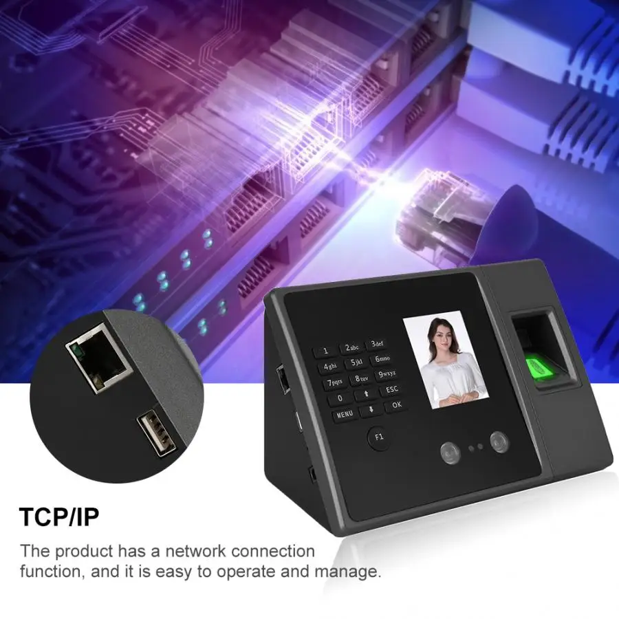 Fingerprint Recognition Device 2.8in TFT HD Screen Waterproof TCP Face Password Attendance Machine |