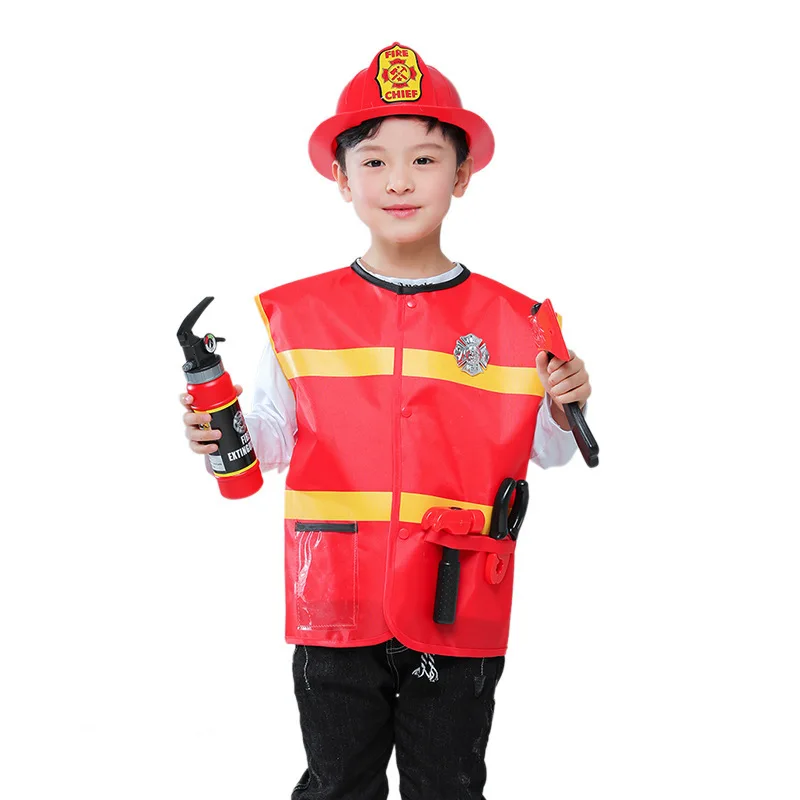 Карнавальный костюм пожарного для детей мальчиков и девочек вечерние работы