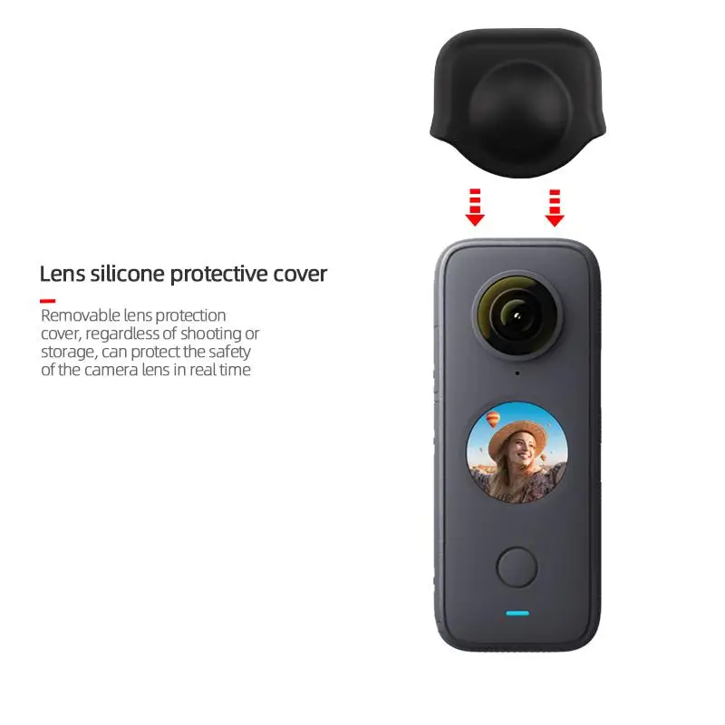 Для Insta360 ONE X2 панорамная камера мягкий силиконовый защитный чехол для объектива