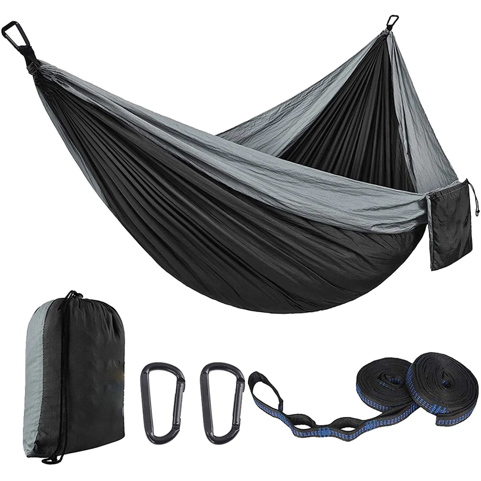 Wear Resistant Camping Hammock Hiking With Tree Straps Beach Backpacking Indoor Outdoor Quick Drying Portable Easy Set Up Travel