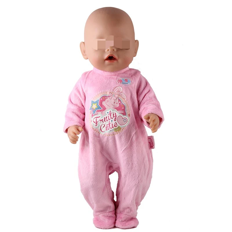 jumpsuit Кукольные Костюмы Одежда для кукол подходит для 43 см детская кукла розовый медведь боди с сердечком для 17 дюймов кукла лучший подарок для девочки - Цвет: jumpsuit