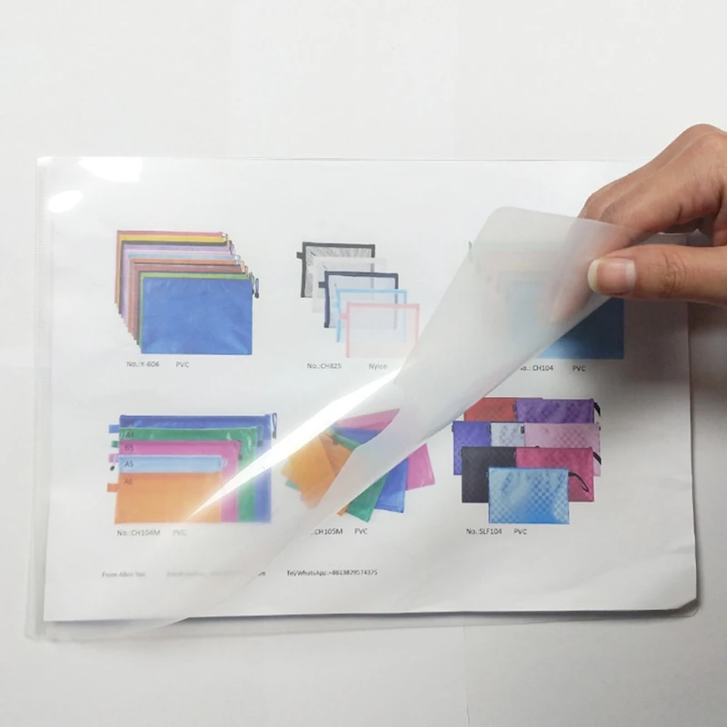 Папка А4 прозрачная для документов бумажная Обложка деловых школьных проектов 20
