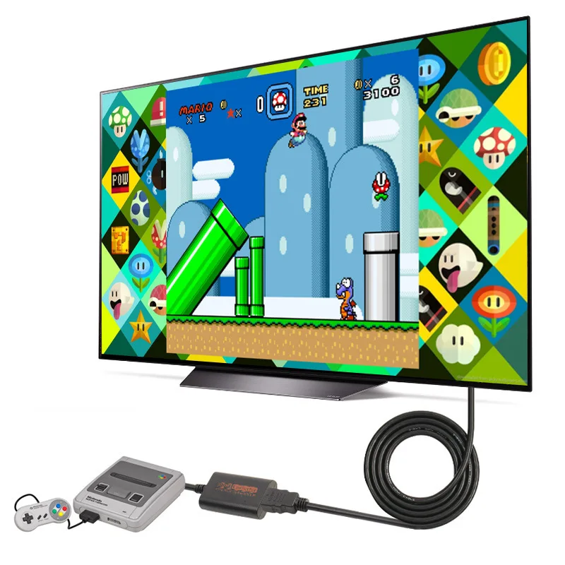 Совместимому с HDMI переключатель конвертер к HDTV видео Scart кабель сплиттер игровой