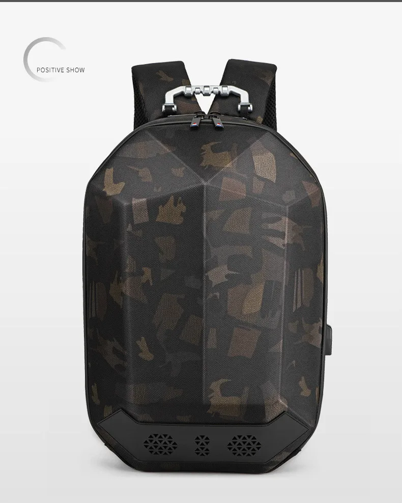 Fashion Man Backpack 15.6 Inch Laptop USB Charging Bluetooth Speaker Male Bags Recharging Multi-layer Space Travel Anti-thief