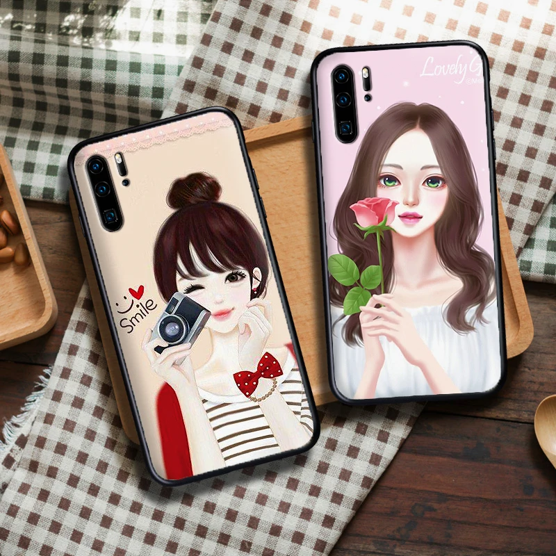 Южная Корея Искусство Мягкий силикон для huawei P30 Lite Pro P Smart 2016 2019 P8 P9 P10 P20