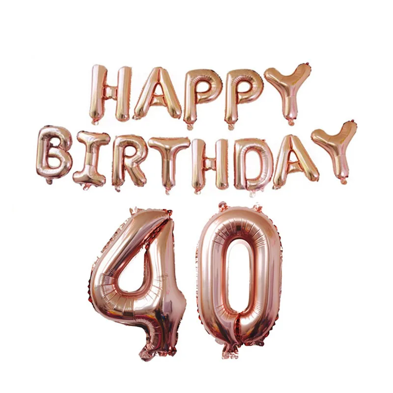 Розовые и золотые воздушные шары набор конфетти Хромовая баллон день рождения