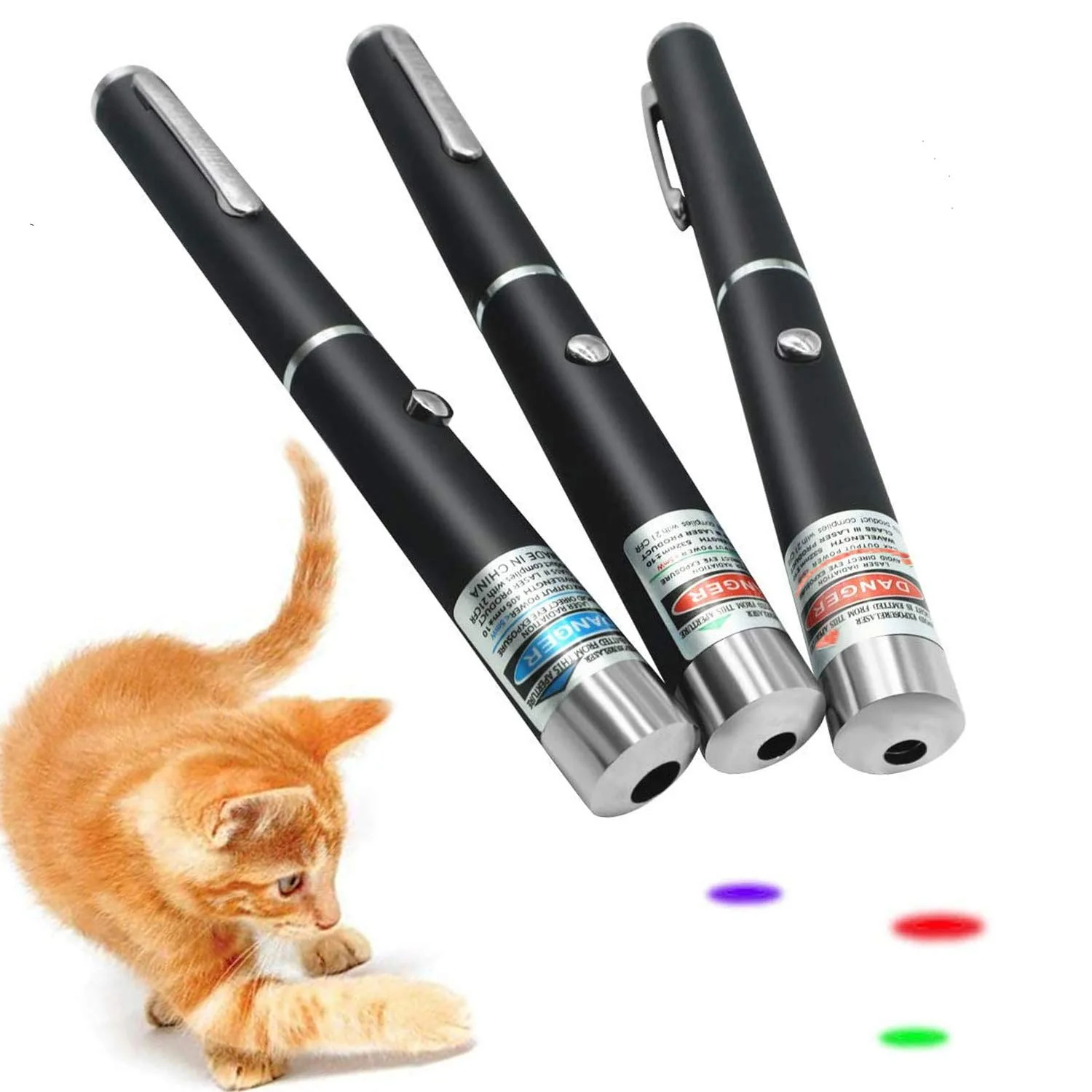 

Cat Laser Pointer Interactive Cat Teaser Toys Funny Interesting Play Electronic Pet Products Cat Supplies for Cats Kitten kitty