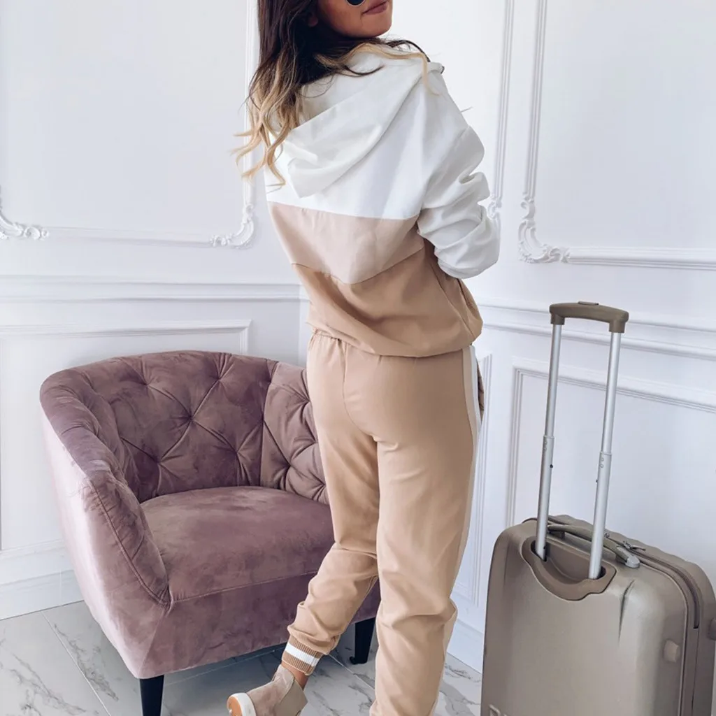 Fashion Hoodie Women Sweetshirts Hooded Sweatshirt Tracksuit Pants Sets Sport Long Sleeve Wear Casual Suit Sets Худи Blusas Y2k