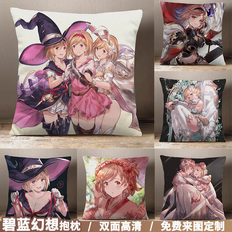 Двусторонняя плюшевая подушка с принтом Dakimakura Djeeta Heroine из аниме фантазия