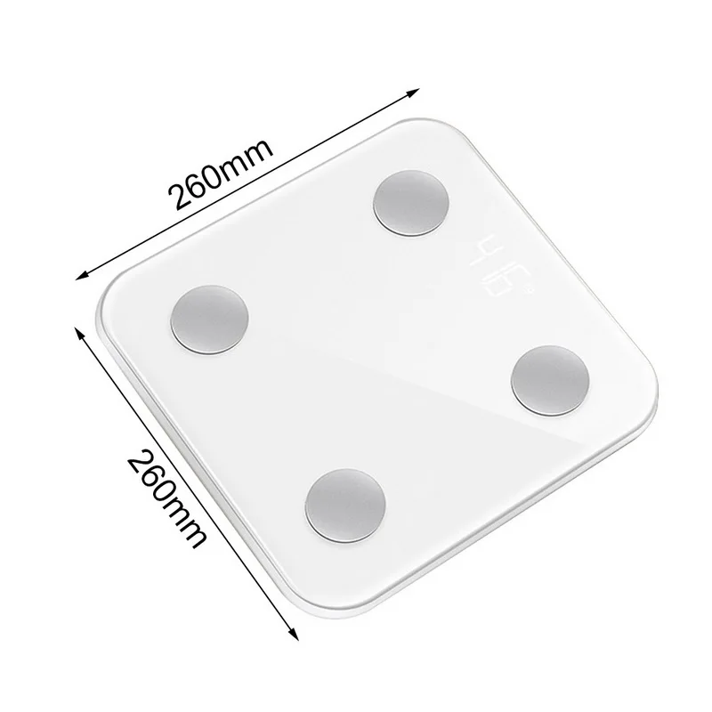 Умные весы для ванной жира ЖК цифровой беспроводной Bluetooth BMI монитор анализатор